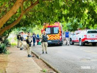 PM prende três pessoas com arma e drogas no Lagoa Dourada. Um dos preso foi baleado tentando fugir