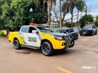 PM prende três pessoas com arma e drogas no Lagoa Dourada. Um dos preso foi baleado tentando fugir