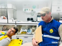 PM prende três pessoas com arma e drogas no Lagoa Dourada. Um dos preso foi baleado tentando fugir