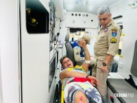 PM prende três pessoas com arma e drogas no Lagoa Dourada. Um dos preso foi baleado tentando fugir