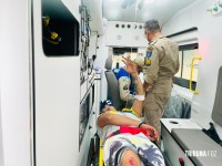 PM prende três pessoas com arma e drogas no Lagoa Dourada. Um dos preso foi baleado tentando fugir