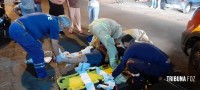 Siate socorre duas vítimas após colisão moto x moto no Porto Meira