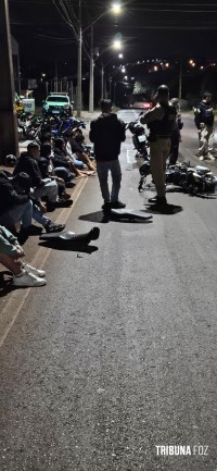 Falhou o "rolezinho" dos motociclistas durante a madrugada. 16 motos foram apreendidas 