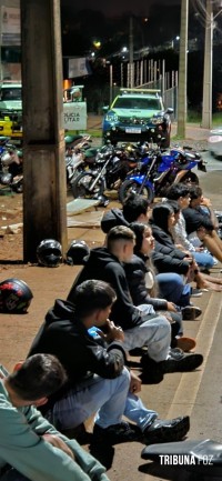 Falhou o "rolezinho" dos motociclistas durante a madrugada. 16 motos foram apreendidas 