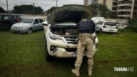 PRF recupera veículo roubado e prende dois homens por receptação na BR-277 em Santa Terezinha de Itaipu