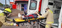 Pedestre é atropelada por moto no Porto Meira