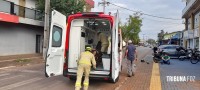 Pedestre é atropelada por moto no Porto Meira