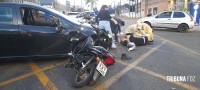 Motociclista fica gravemente ferido após colisão na Av. das Cataratas