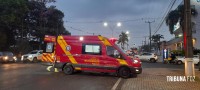 Motociclista fica gravemente ferido após colisão na Av. das Cataratas
