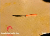 Levou facada da mulher e ainda pediu pra polícia convencer ela a voltar para ele no bairro Três Lagoas