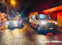 Levou facada da mulher e ainda pediu pra polícia convencer ela a voltar para ele no bairro Três Lagoas