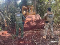 Policia Federal, Policia Civil e Policia Militar impedem devastação de mata ciliar no Lago de Itaipu