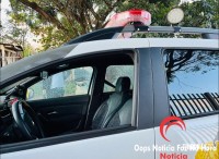 Assaltante atira contra viatura da PM durante perseguição no Jardim Copacabana