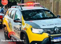 Assaltante atira contra viatura da PM durante perseguição no Jardim Copacabana