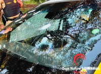 Assaltante atira contra viatura da PM durante perseguição no Jardim Copacabana
