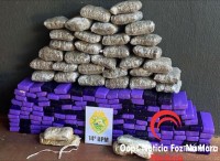 ROTAM apreende mais de 100 quilos de drogas após denúncia anônima no Bairro Portal da Foz 