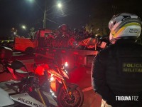 PM realiza operação bloqueio em conjunto com Guarda Municipal e Foztrans em Foz do Iguaçu