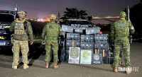 BPFRON, PF e PC prendem dois homens e apreendem 520 Kg de maconha em Foz do Iguaçu