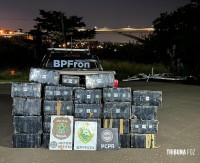 BPFRON, PF e PC prendem dois homens e apreendem 520 Kg de maconha em Foz do Iguaçu