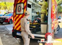 Moto dispara sozinha e idoso acerta em cheio o portão do vizinho no bairro Três Lagoas 