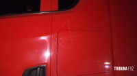 PRF registra ocorrência inusitada na BR-277 em Foz do Iguaçu