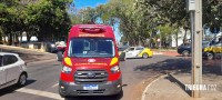 Ciclista é atropelado por moto na Av. Juscelino Kubitschek
