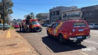 Motociclista é socorrido após colisão na Av. República Argentina