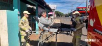 Idoso de 67 anos é socorrido pelo Siate após queda de bicicleta no Porto Meira