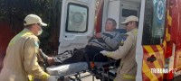 Idoso de 67 anos é socorrido pelo Siate após queda de bicicleta no Porto Meira