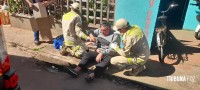 Idoso de 67 anos é socorrido pelo Siate após queda de bicicleta no Porto Meira