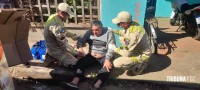 Idoso de 67 anos é socorrido pelo Siate após queda de bicicleta no Porto Meira