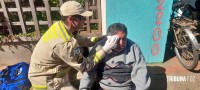 Idoso de 67 anos é socorrido pelo Siate após queda de bicicleta no Porto Meira