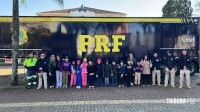 PRF encerra ação do Cinema Rodoviário na Semana Municipal de Trânsito em Foz do Iguaçu