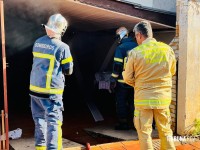 Incêndio atinge residência no Jardim Itália neste sábado