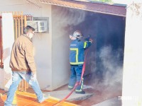 Incêndio atinge residência no Jardim Itália neste sábado