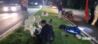 Siate socorre duas vítimas após colisão traseira entre duas motos na Av. das Cataratas