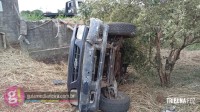 Condutora sofre ferimentos leves após carro falhar e atravessar duas pistas da BR-277 em Medianeira