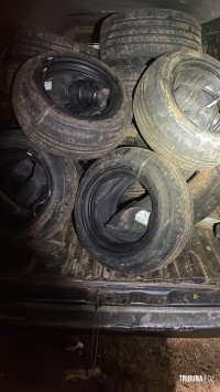 Forças policiais localizam depósito de pneus contrabandeados em Foz do Iguaçu