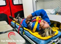Testemunha de acidente grave se torna vítima em queda de moto no Bairro Cidade Nova