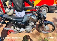 Motociclista fica ferido após acidente com veículo do CCZ em Foz do Iguaçu