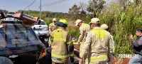 Motociclista fica ferido após colisão traseira na Avenida das Cataratas