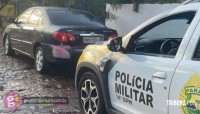 PM recupera veículo roubado em São Miguel do Iguaçu que estava abandonado em Medianeira