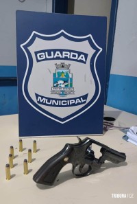 Guarda Municipal apreende revolver 38 após abordagem de veículo