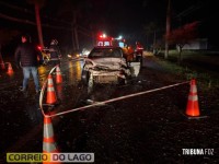 Colisão frontal deixa um morto e três feridos em Santa Helena