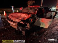 Colisão frontal deixa um morto e três feridos em Santa Helena