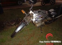 Motociclista fica ferido após ser fechado por caminhonete na saída da BR-277 com Av. Paraná