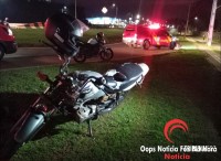 Motociclista fica ferido após ser fechado por caminhonete na saída da BR-277 com Av. Paraná