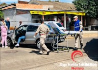 Colisão entre dois carros deixa uma pessoa ferida no Jardim São Luís