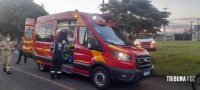 Motociclista fica gravemente ferido após colisão no Jardim Patriarca