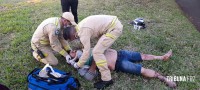 Motociclista fica gravemente ferido após colisão no Jardim Patriarca